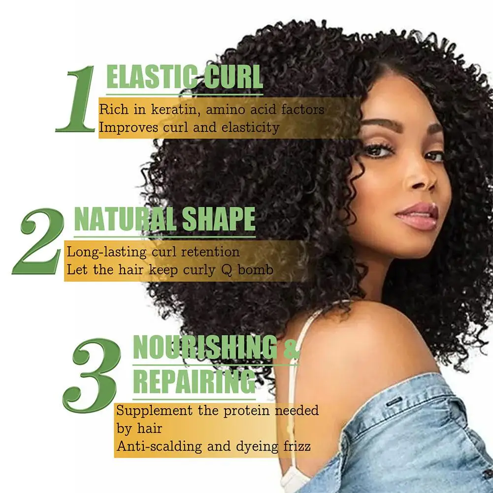 Curly Elastic Hair Volumizing Cream Anti Frizz   Repair Hair Damage Enhance Thickness Long Lasting Fluffy Volumizing Hair Care