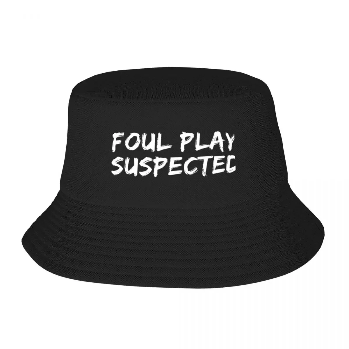 Foul Play suspected. Funny saying on the court Bucket Hat birthday Hat custom Hat Women's Men's