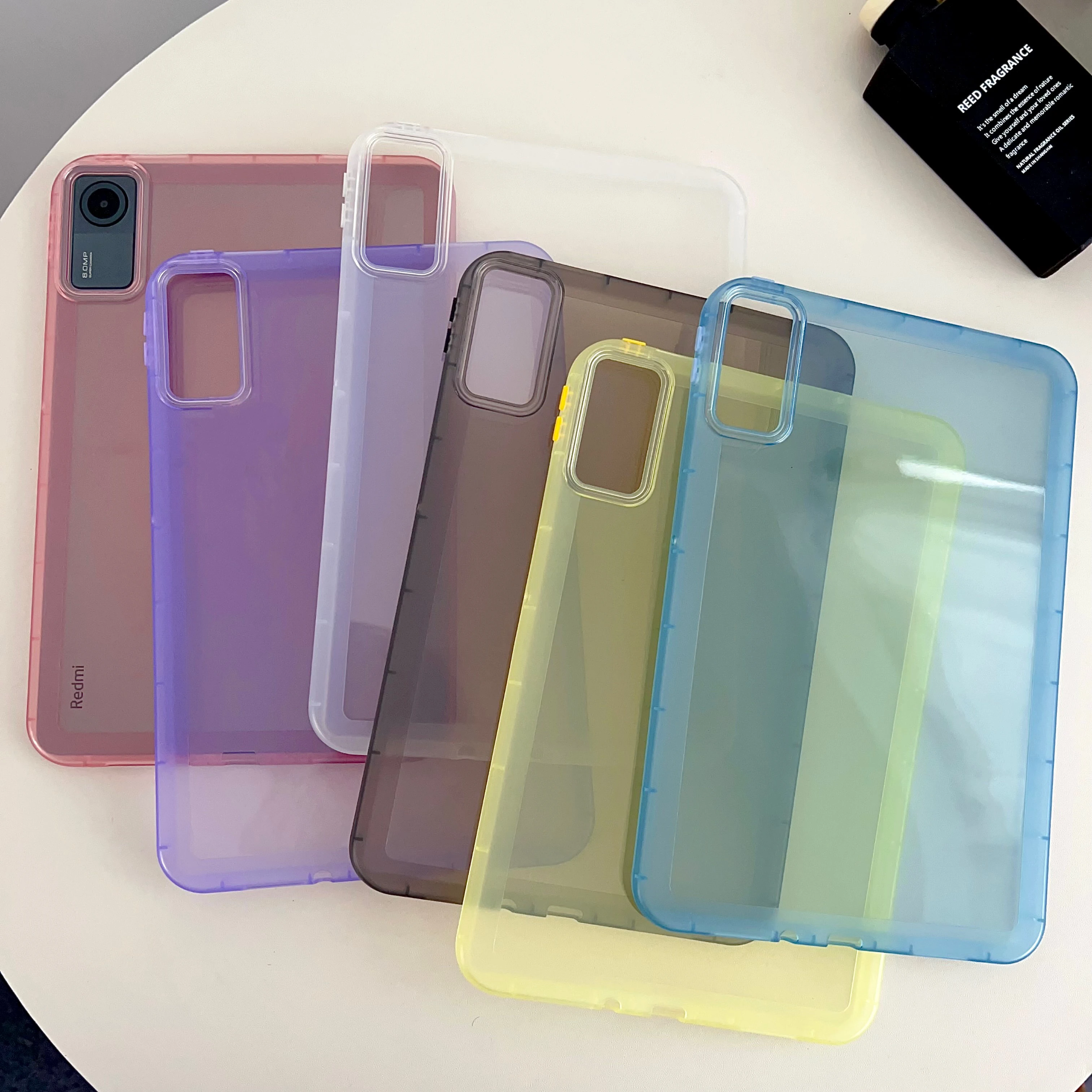 เคสสำหรับ Xiaomi Pad 6S Pro 12.4สีผ่านฝาครอบสำหรับ Pad 6 5 Pro ปลอกความรู้สึกที่เป็นมิตรกับผิวสำหรับ redmi Pad SE น้ำหนักเบา