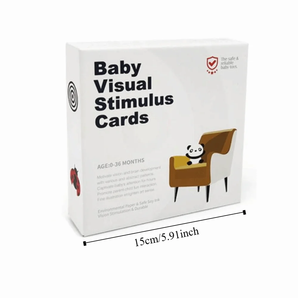 Cartões de estimulação visual do bebê de papel montessori jogos de visão flashcards de alto contraste reutilizáveis requintado cartões flash do bebê