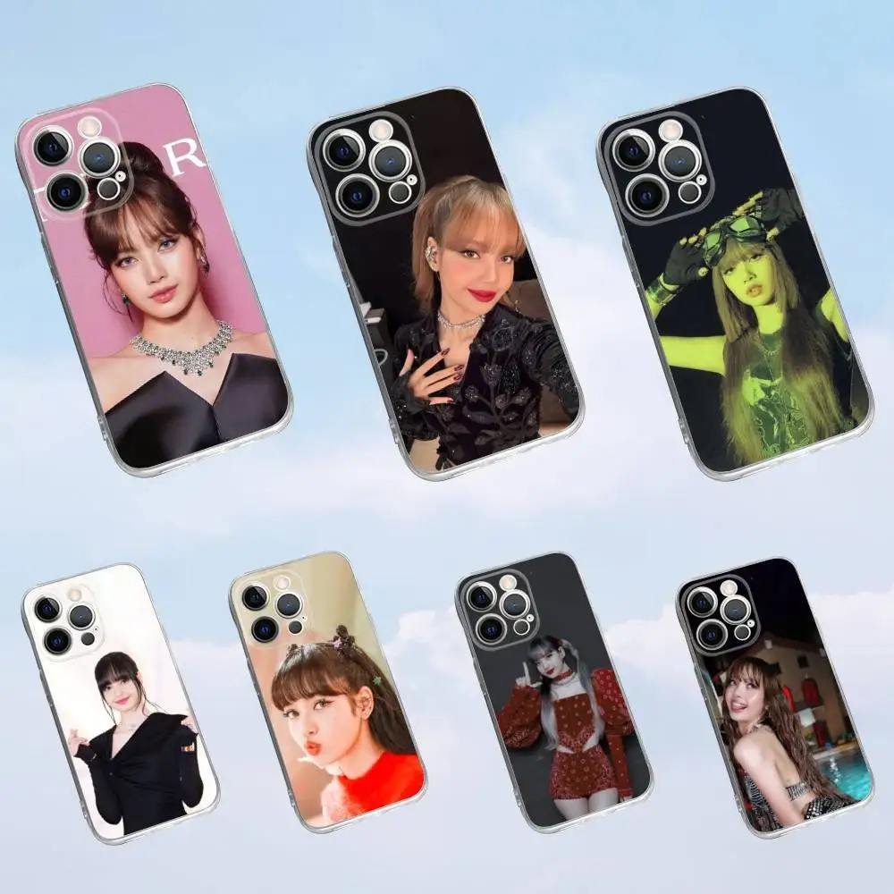 

L-Lisa singer Phone Case For iPhone 16,15,14,13,12,11 Pro,Max,Plus,X,XS,XR,SE,Mini Transparent Silicone Soft