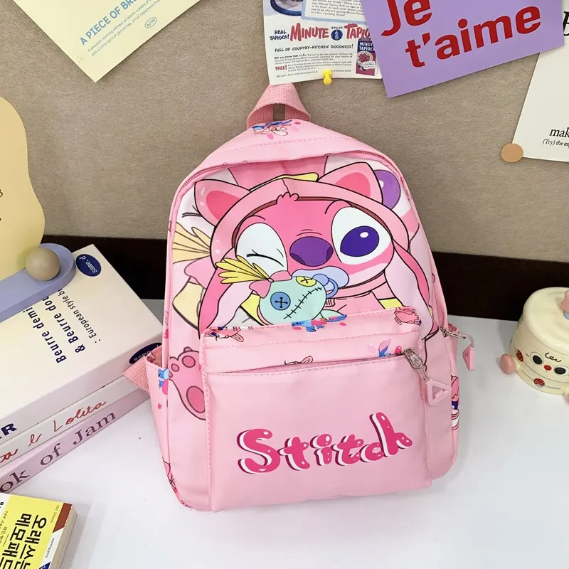 حقيبة ظهر ستيتش، حقيبة نهارية للطلاب، حقيبة مدرسية خفيفة الوزن، أشرطة كتف قابلة للتعديل، إغلاق بسحاب للموسم المدرسي والاستخدام اليومي