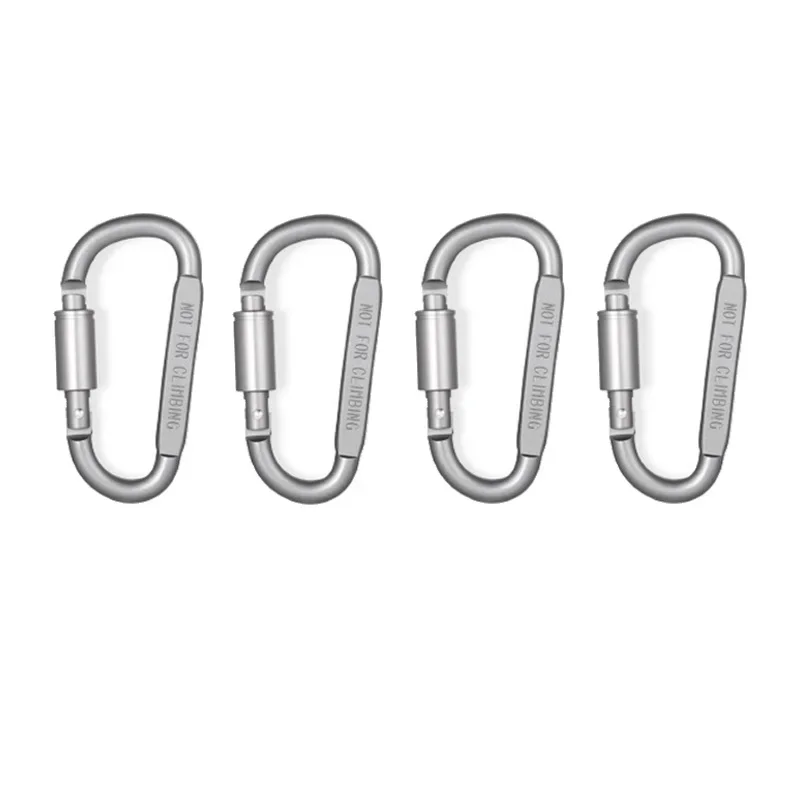 4-6PCS Karabijnhaak Set Voor Sleutel Camping Survival EDC Outdoor Sleutelhanger Clip Legering Aluminium Tactische Caribiner Haak Karabijnhaken