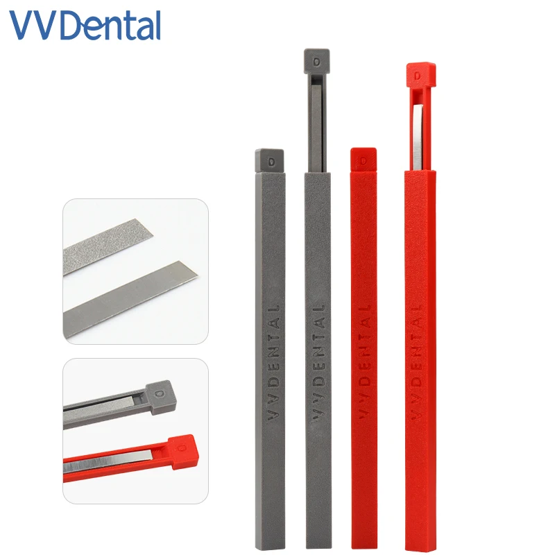 VVDental 5pcs/box Dental Metal Polishing Sticks Reduction Strips Single / Double Sided Orthodontic Teeth Polishing Tools