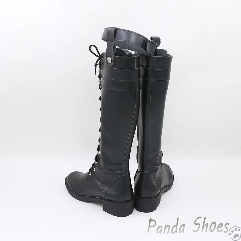 Genshinimpact-Chaussures de Cosplay Lyney, Bottes sulfNoires, Accessoires de Costume pour ixd'Halloween