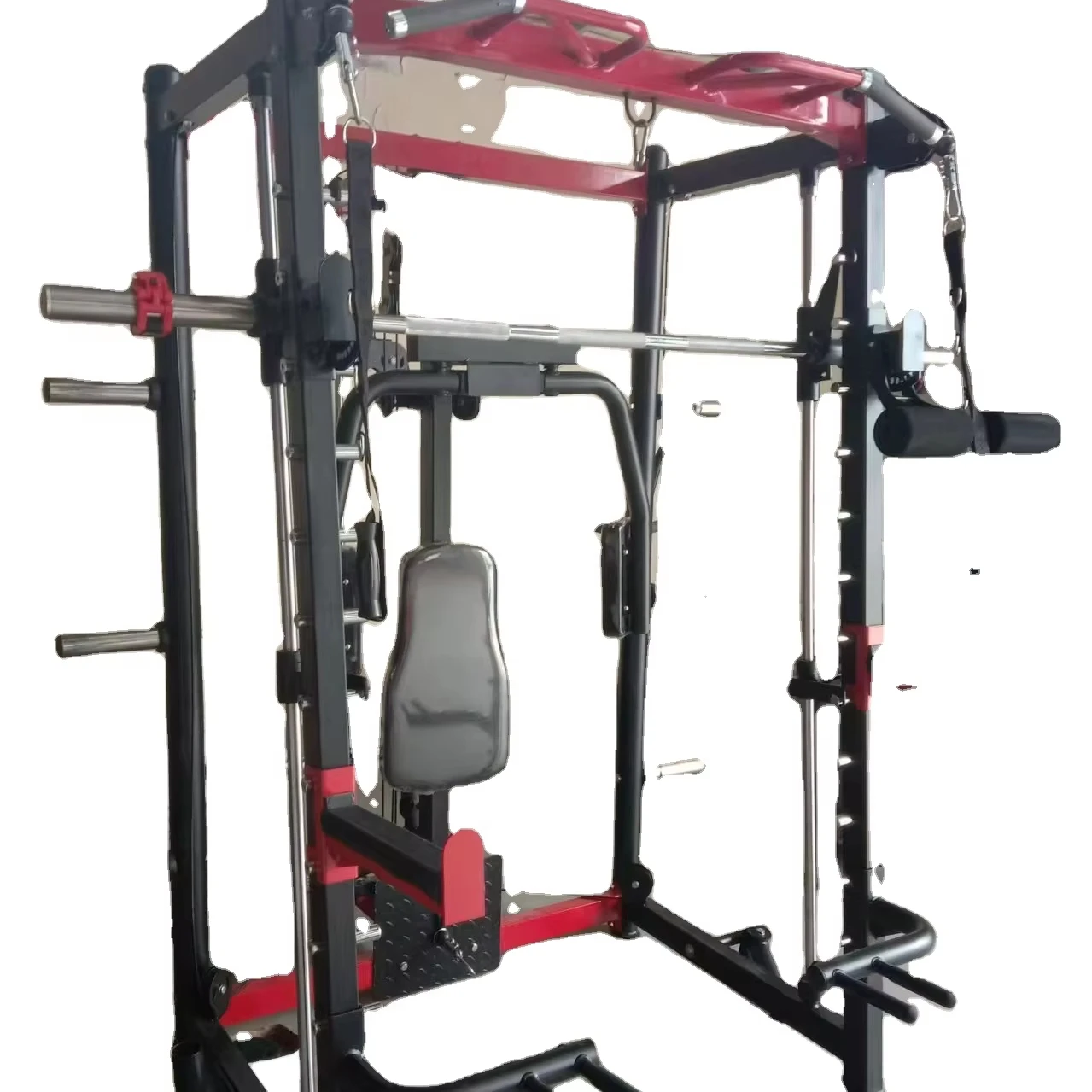 Estación multifuncional Smith Power Squat Gym Máquina Smith con cable Crossover Power Rack para gimnasio comercial