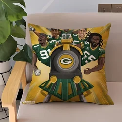 Green BayS PackerS Decorative Pillowcase 40x40 Cushion Covers Pillowcases 50x50 Children's Decorative Cushions for Living Room