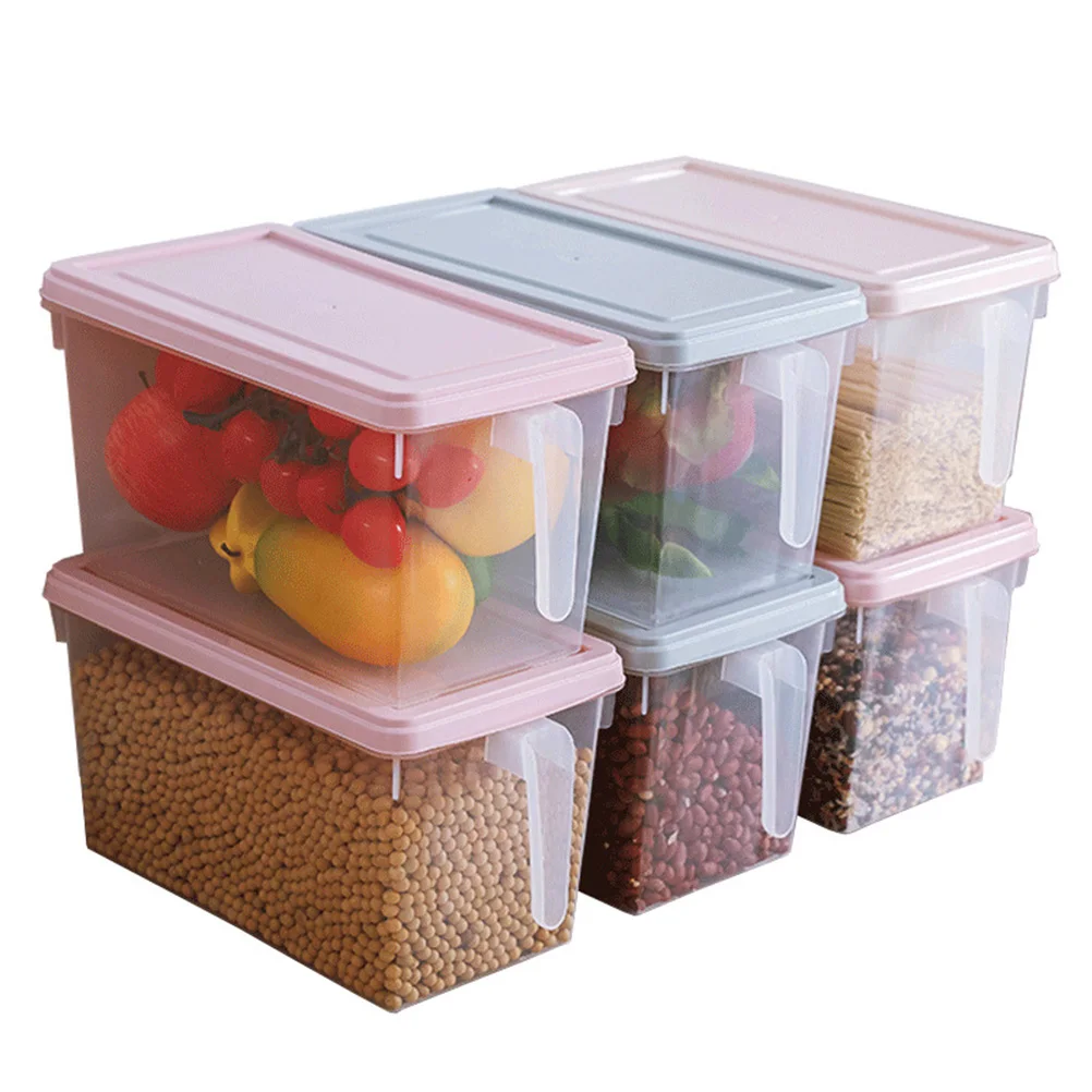 

Refrigerator Storage Box Freezer Containers Fridge Rectangle Food Organizers Crisper Plastic Container Fruit Vegetable