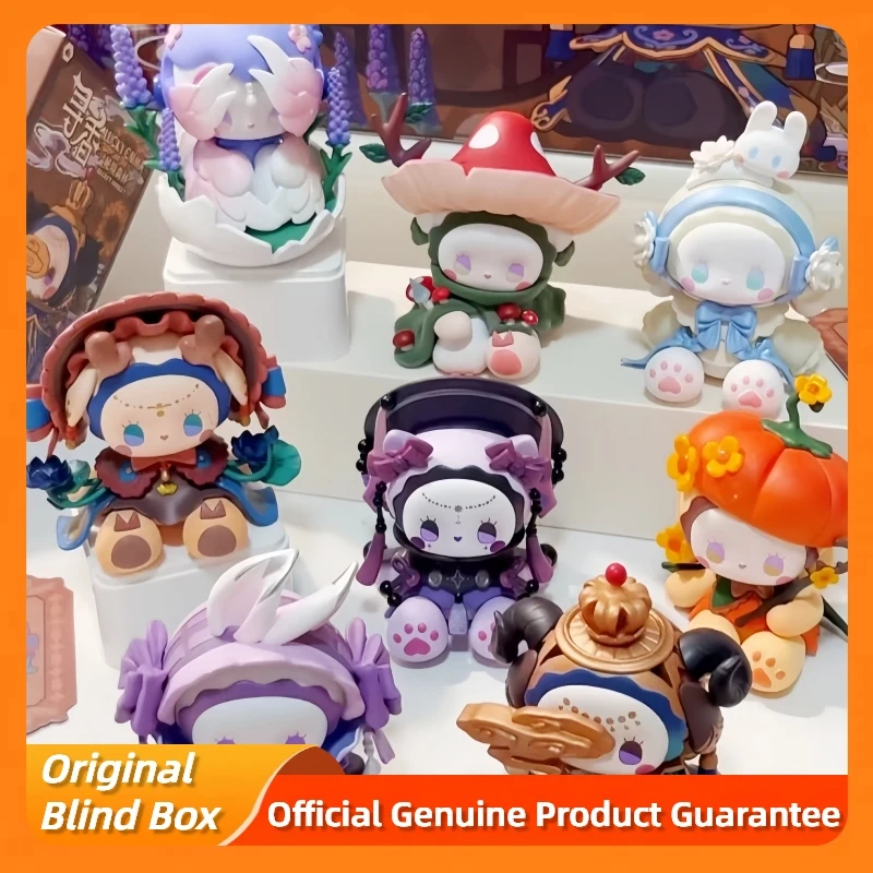 حقيقي إيما سيكريت فورست العطور ديسكفري سلسلة صندوق أعمى لطيف إيما أنيمي الشكل حلية لعبة مجسمة صندوق غامض دمية هدية