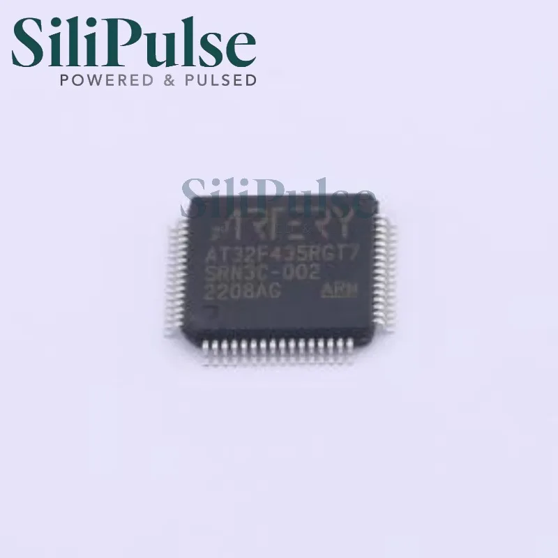 (5/10pcs) AT32F435RGT7 LQFP-64(10x10) 100% Original In Stock ARM 32 Cortex -M4 +FPU 256 K 4032 K sLib QSPI OTGFS 18 3 ADC 24