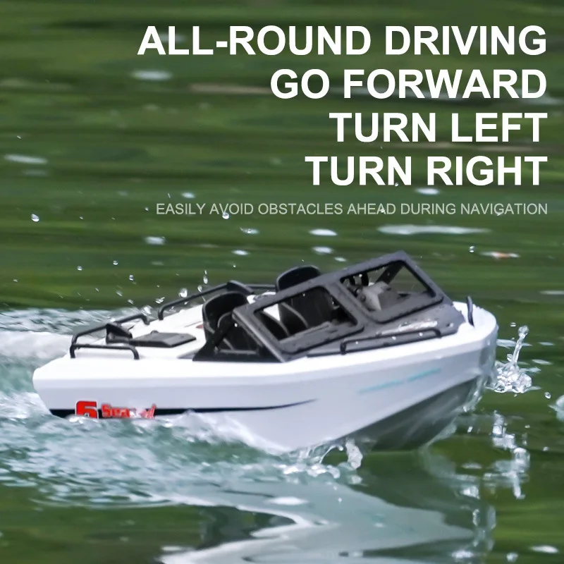 

High Power Electric Remote Control Water Speed Boat Model 2.4G Frequency Simulation Kart Boat Toy for Ages 14+ Full Scale