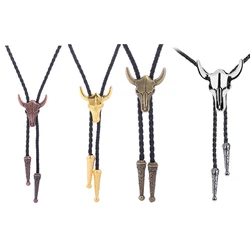 Golden Ties for Men American Light Fashional Bolo Garment Accessory Western Style Tie as Perfect Gift Ideal with horn