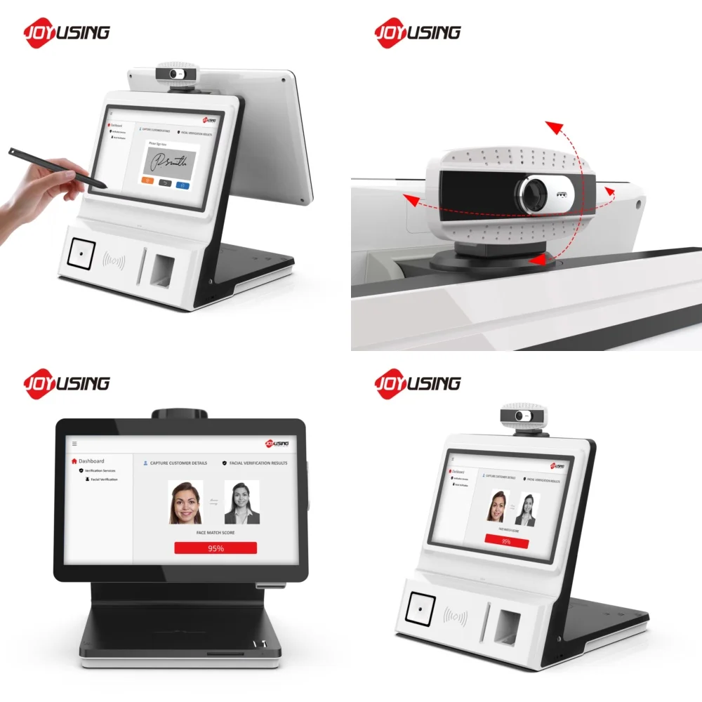 

Smart Facial Recognition Desktop Dual Screen for Accurate Biometric Attendance System for Suprema for