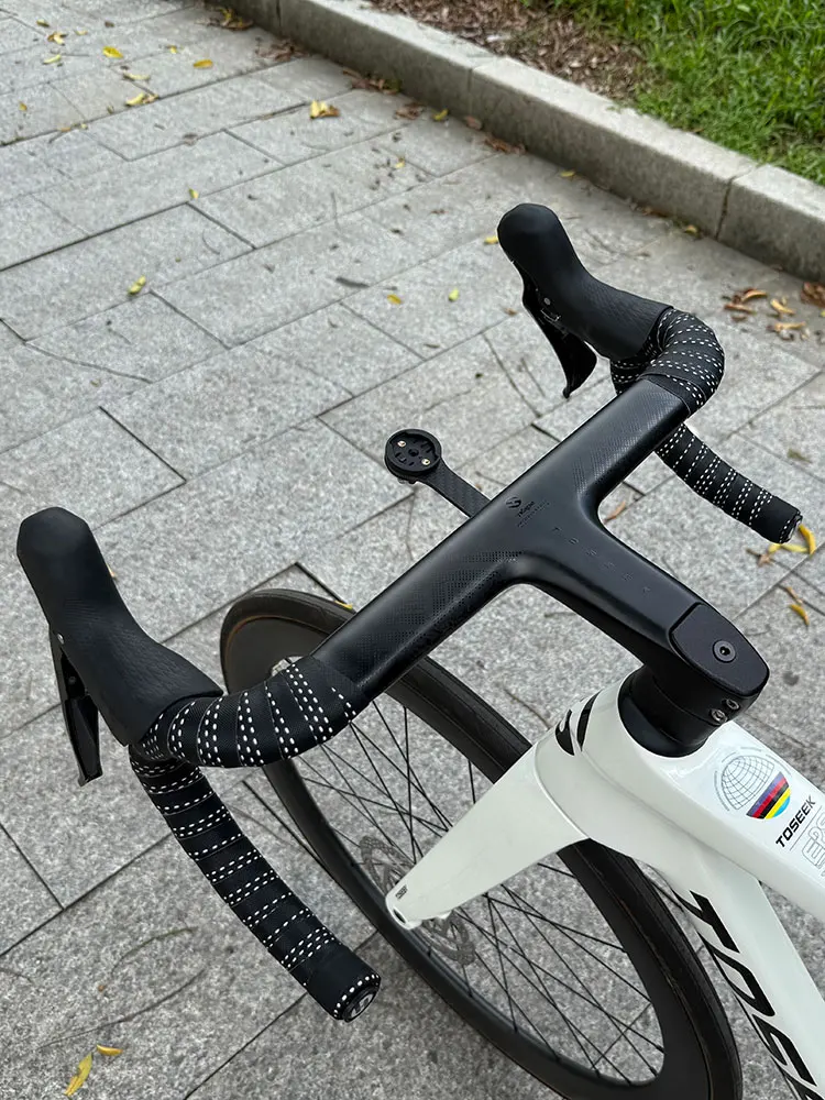 AliExpress TOSEEK Carbon Handlebar Road Carbon handlebar Drop bar T800 Carbon Integrated Handlebar Di2 Bicycle Accessories Carbon Drop bar