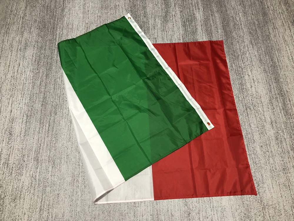 Italy flag 90x150cm high quality Polyester hanging banner green white red Italy italian Flag  for Festival Home Decoration