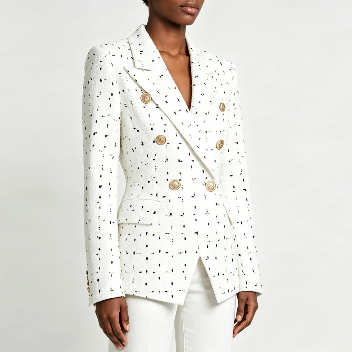 2649 High-quality Spring And Autumn New Style Exquisite Long Sleeved Slim Fit Temperament Commuting Fashion Top Suit Jacket