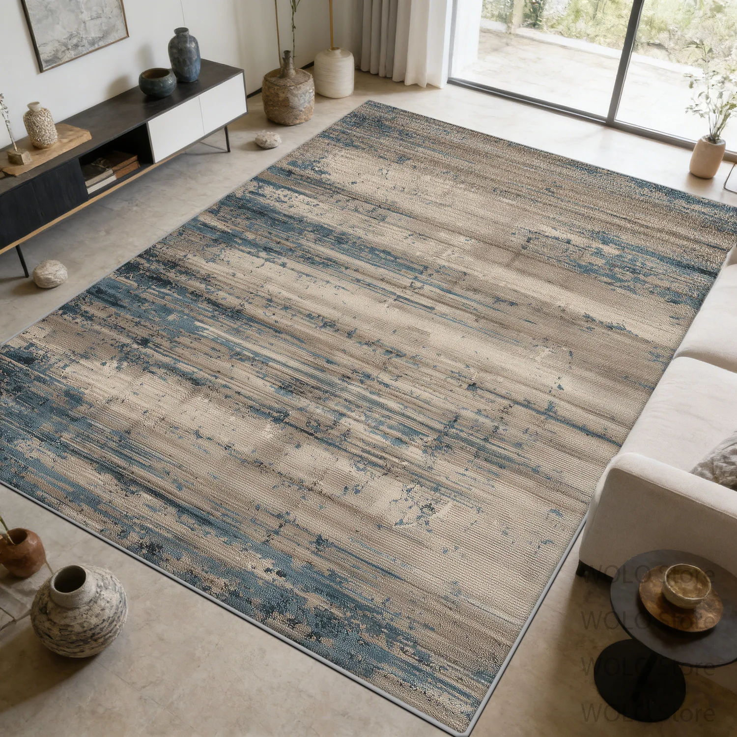 Modern Abstract Carpets Art Living Room Customizable Rugs Bedroom Decor Rug Bedside Washable Non-slip Office Floor Mat Lounge
