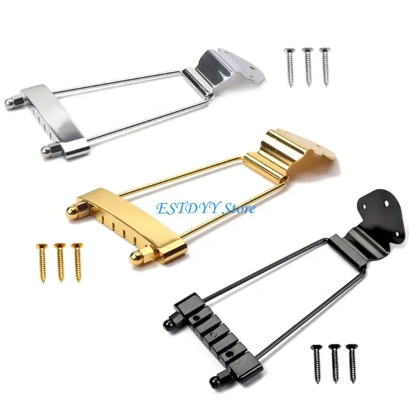 

G6DE 6 String Guitar Trapeze Tailpiece Bridge Replacement Electric Guitar Accessories