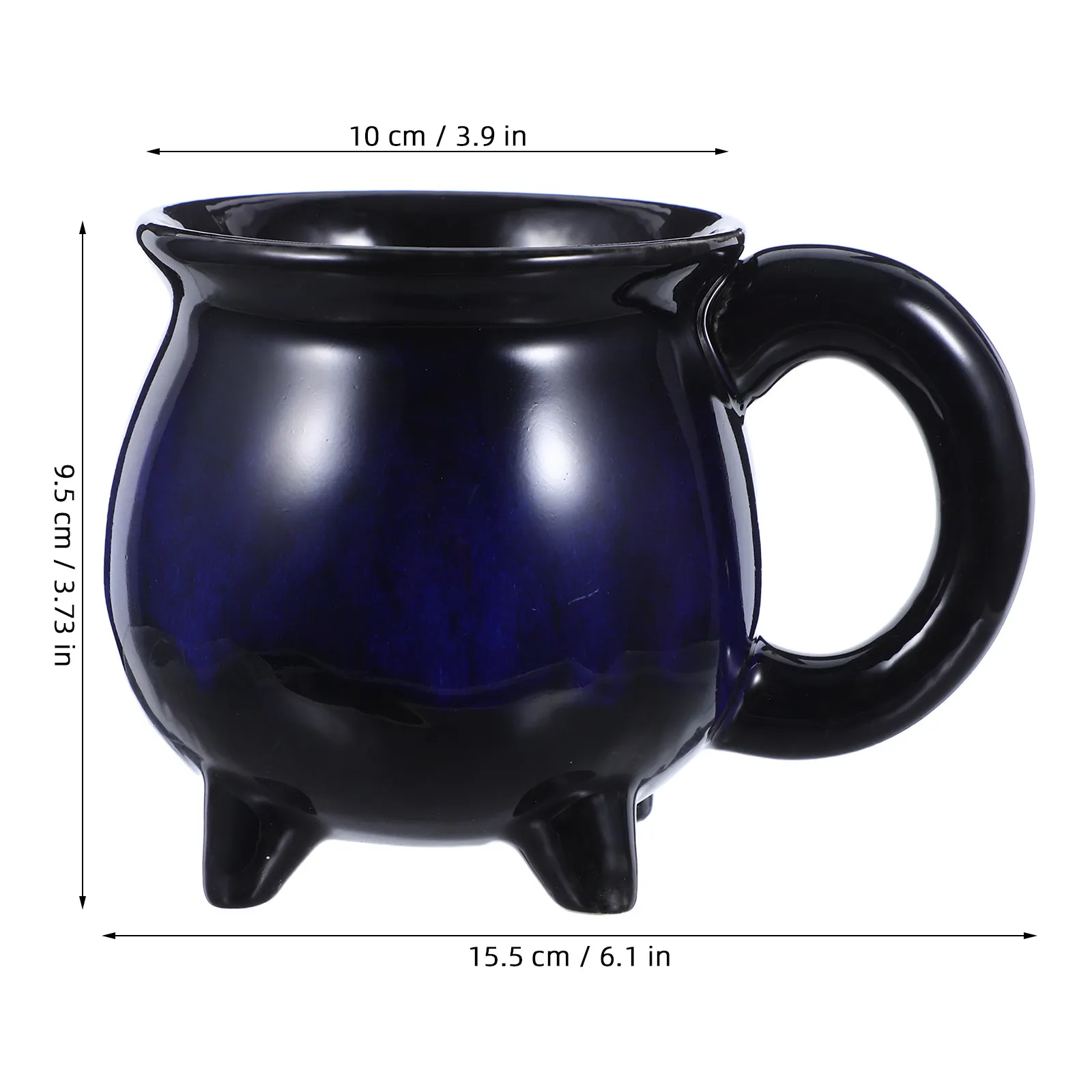 375Ml Halloween Ceramic Mug Witch Unique Coffee Tea Cup Spooky Themed Drinkware for Office Home Bar Novelty