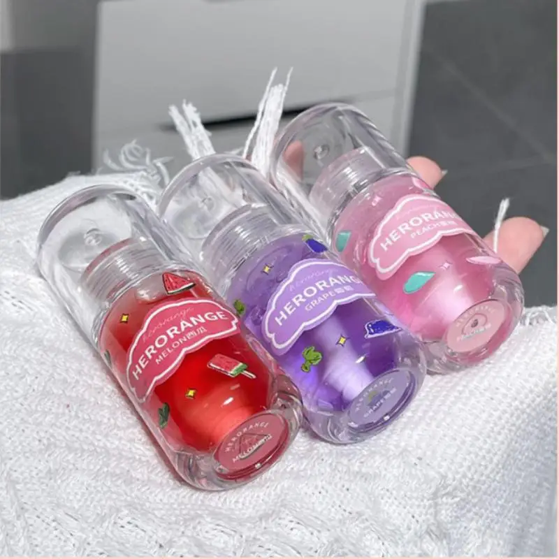 1/3 pièces d'huile à lèvres aromatisée aux fruits HERORANGE, baume à lèvres hydratant, hydratant, base pour lèvres, soin des lèvres, cosmétique