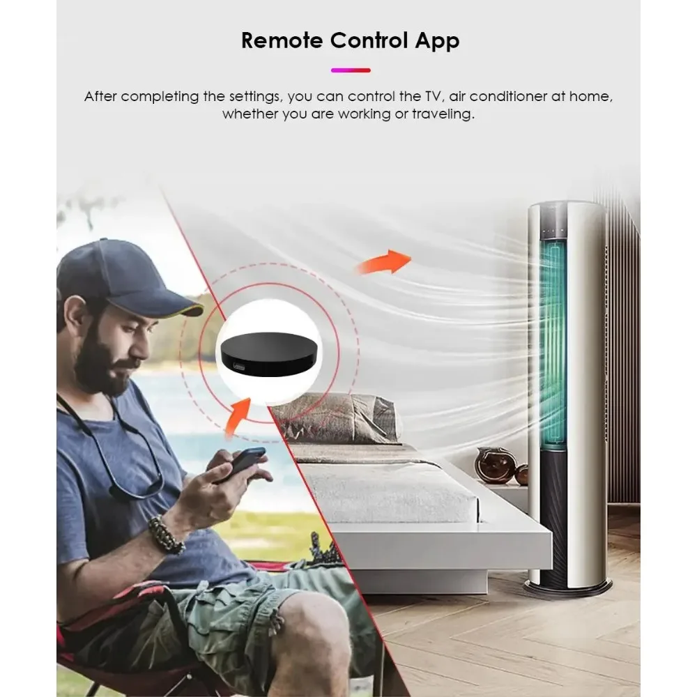 Imagem -03 - Wifi ir Controle Remoto Tuya Universal Infravermelho Controle de Casa Inteligente para tv Dvd Aud ac Funciona com Alexa Google Casa Alexa