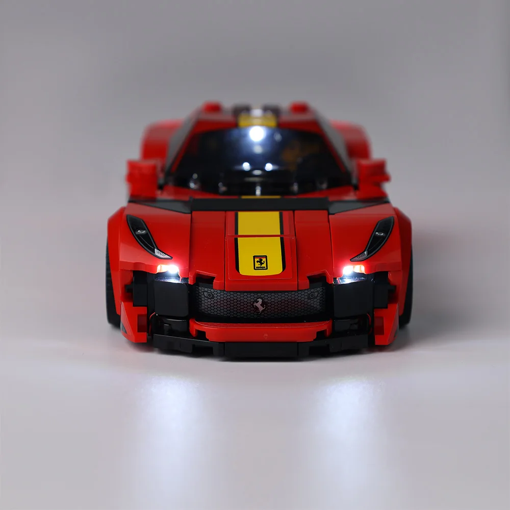 EASYLITE LED Light Set For Speed Champions 76914 Ferrari 812 Competizione Building Blocks DIY Toys No Model