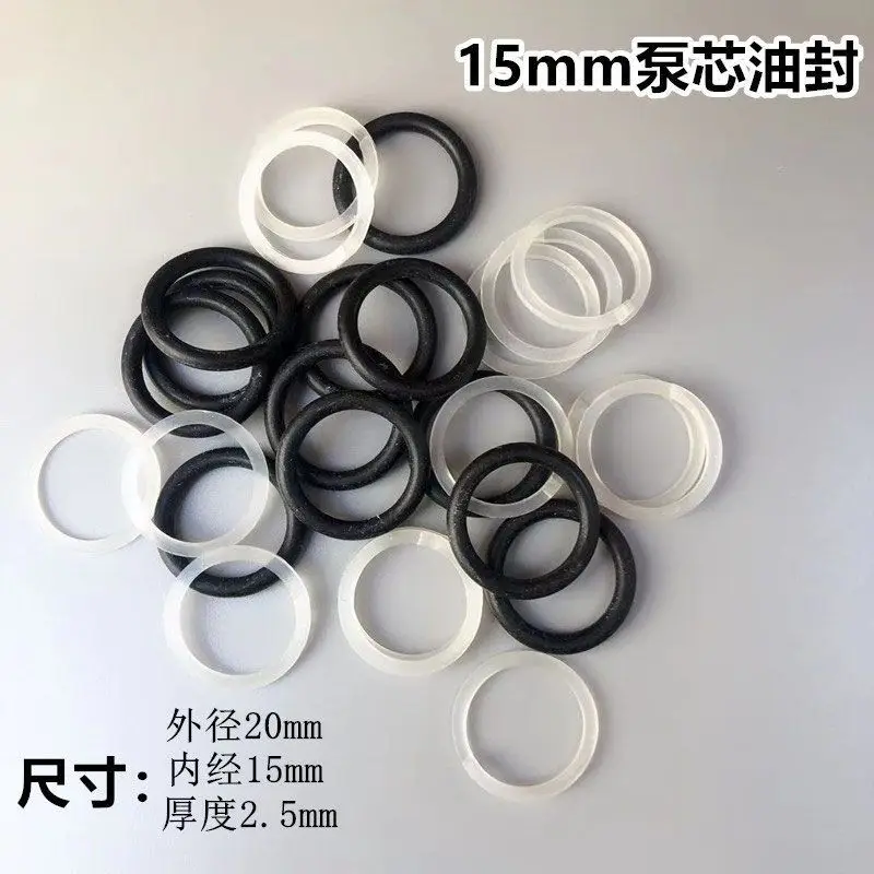 

20pcs Oil Rubber Repair Replacement Seals Wear Resistant Long Lasting High Sealing Performance Heavy Load for Hydraulic
