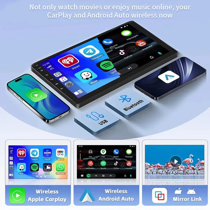 راديو سيارة أندرويد 15 لسيارة فورد فوكس 3 Mk 3 2011 2012 - 2019 مشغل فيديو الوسائط المتعددة رقم 2Din Carplay Auto Stereo DVD 5G WiFi