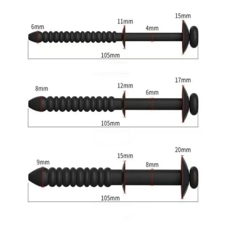 1Pcs Male Silicone Long Urethral Plug Dilator Masturbation Anti Stripping Horse Eye Stick Adult Toy For Man view 6