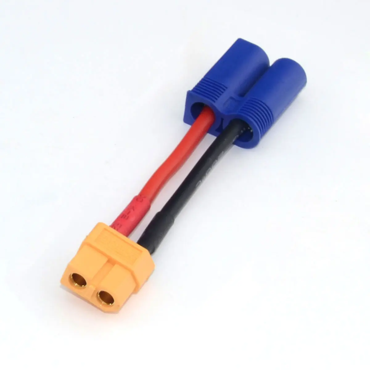 Adaptador de conector XT60 hembra a EC5 macho/w 14AWG cable DIY para RC Quadcopter