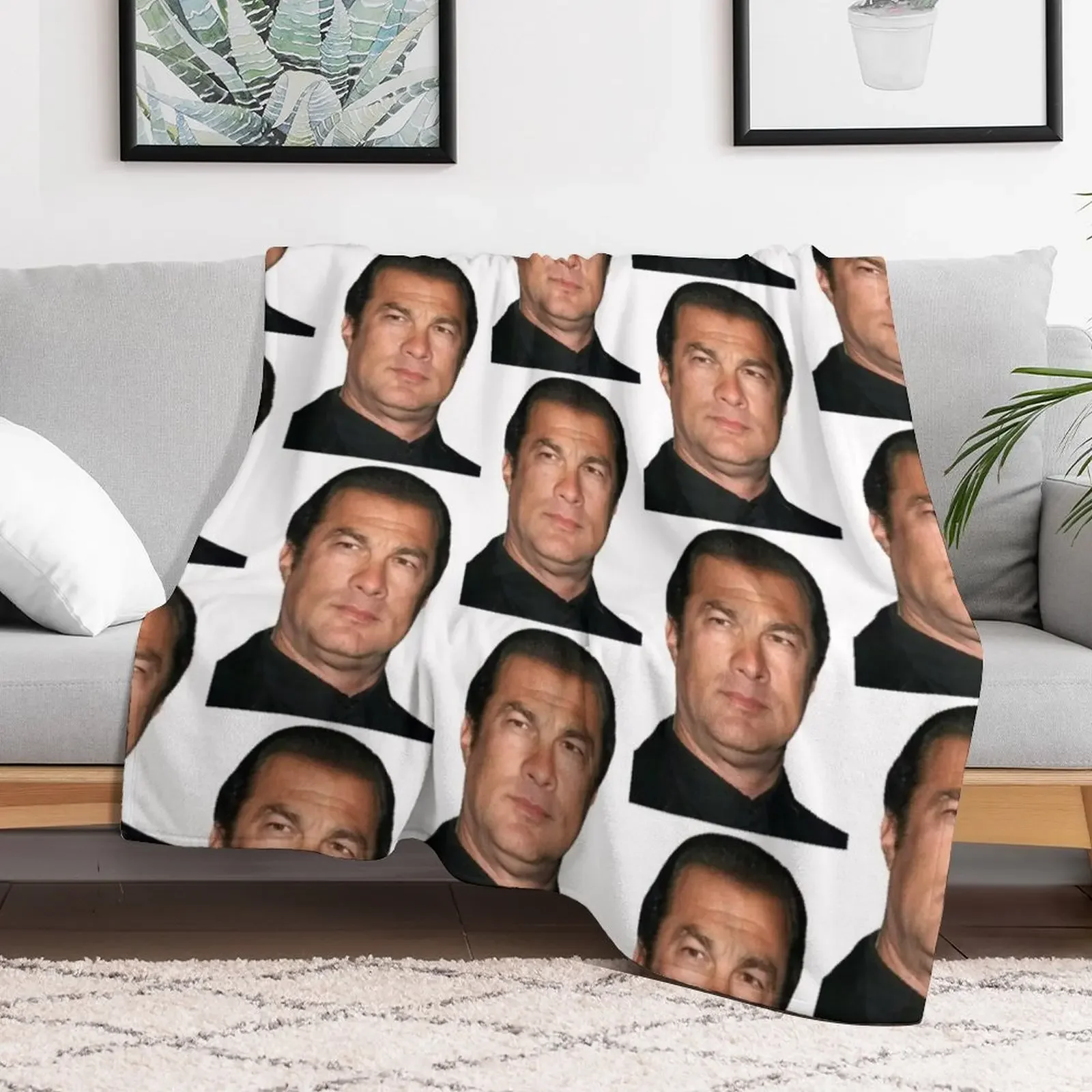 steven seagal Throw Blanket Softest Multi-Purpose Blankets