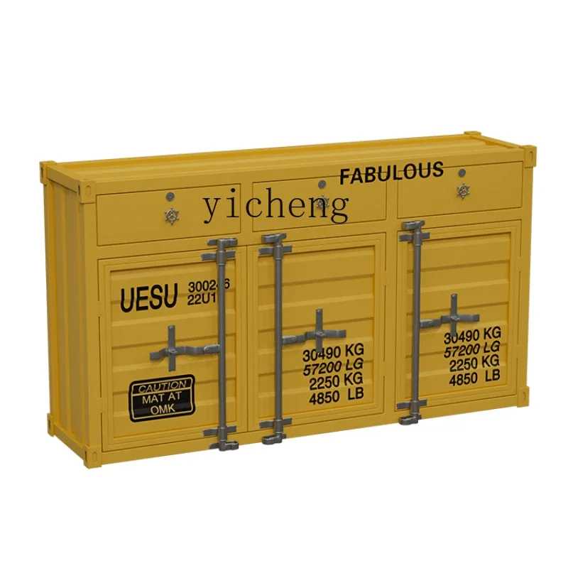 

Xl Sideboard Multi-Functional Restaurant Bar Cabinet Iron Double Door Cabinet Combination