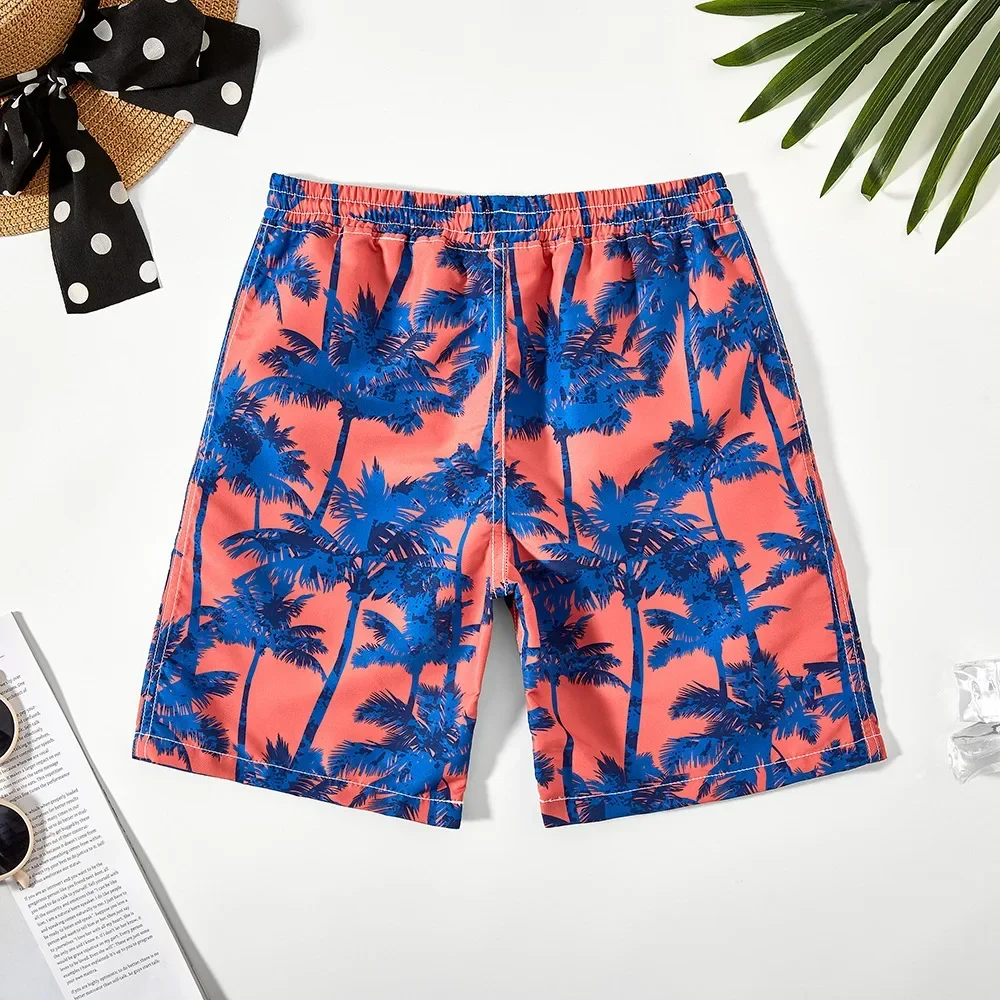 5-14Years Swimming Trunks Teen Boys Soft Beach Pants Holiday College Childrens Beach Shorts