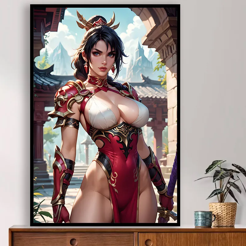 Game cartoon sexy Taki uncensored HD print wall art canvas poster decorative painting home large size mural big ass ai painting