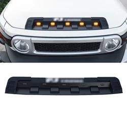 Bonnet Trim Fit for Toyota Fj Cruiser 2007-2021 Front Hood Grill Cover Bonnet Trim Trims with Lamp