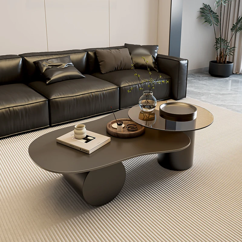 

For Italian Minimalist Coffee Table Oval Modern Nordic Glamour Coffee Table Beauty Trendy Table Basse Living Room Furniture