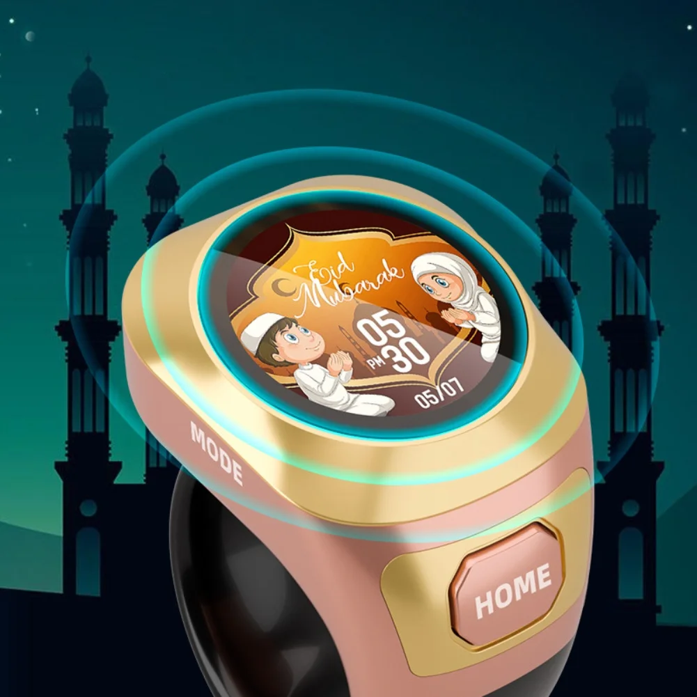 Умный счетчик тасбих, 3, размеры, кольца для зикра для молитвы, светящийся перезаряжаемый водонепроницаемый цветной экран, аксессуары для счетчика колец