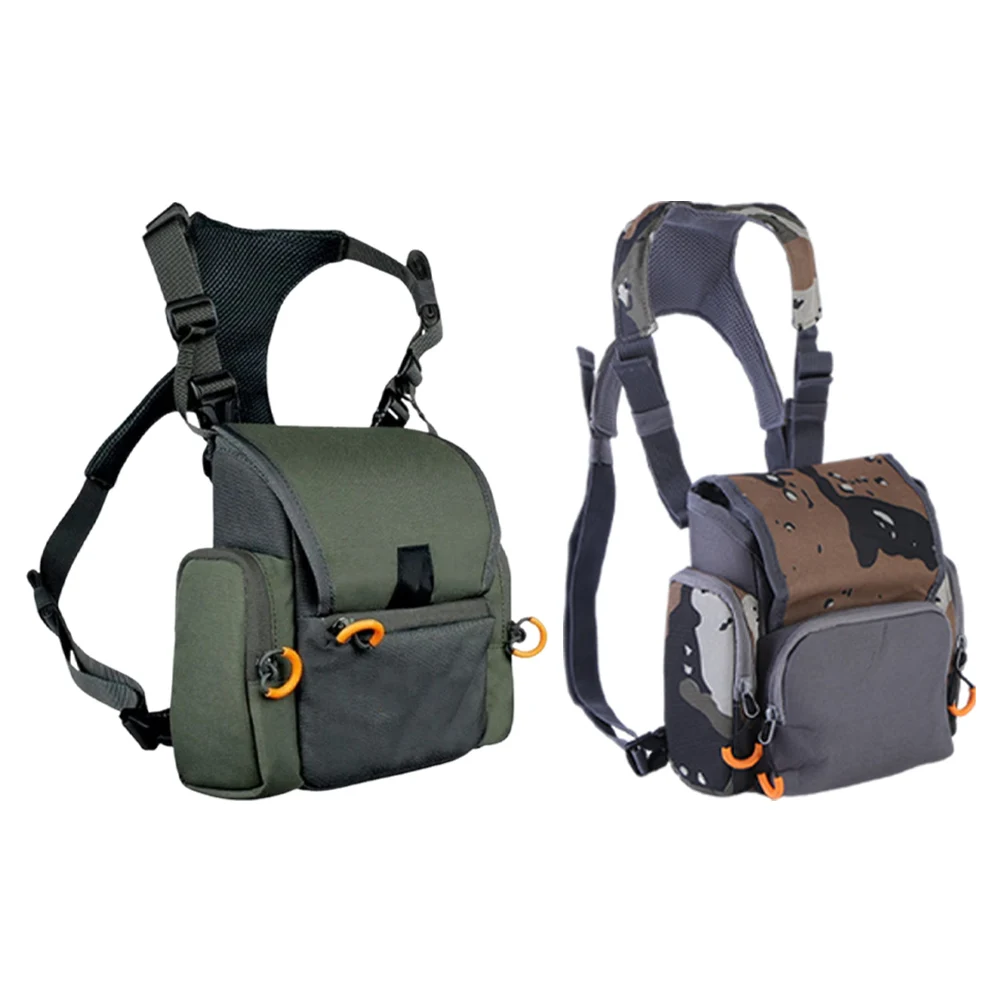 حقيبة Bino Harness مع حقيبة Rangefinder وغطاء للمطر مع غطاء للمطر للصيد والمشي لمسافات طويلة