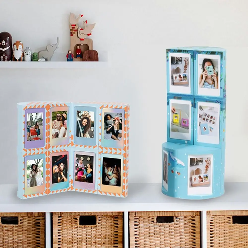 DIY Instant Camera Photo Frame Postcard Deformable Picture Storage Rack Tickets Large Capacity for Fujifilm/Polaroid