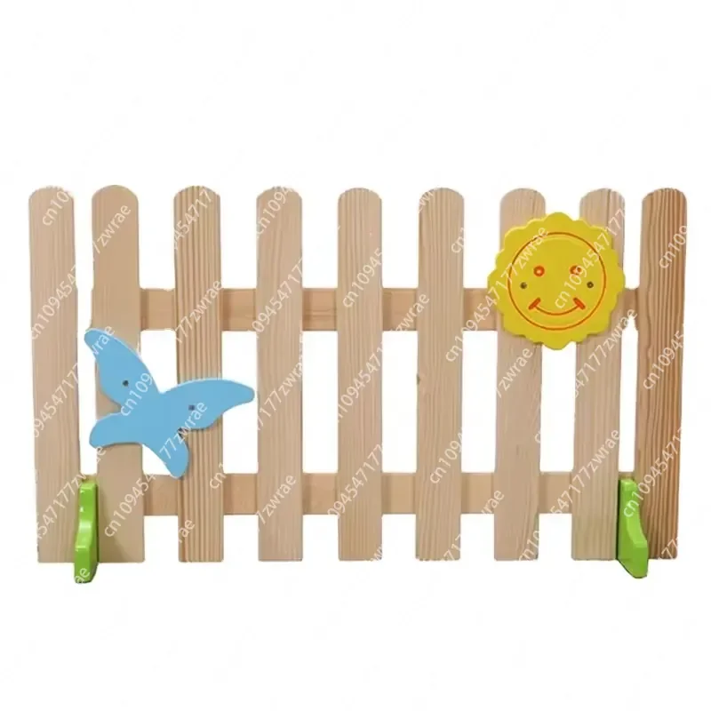 Colorful Children Foldable Wood square Indoor Play Yard Large Safety Fence for Kids' Playpens