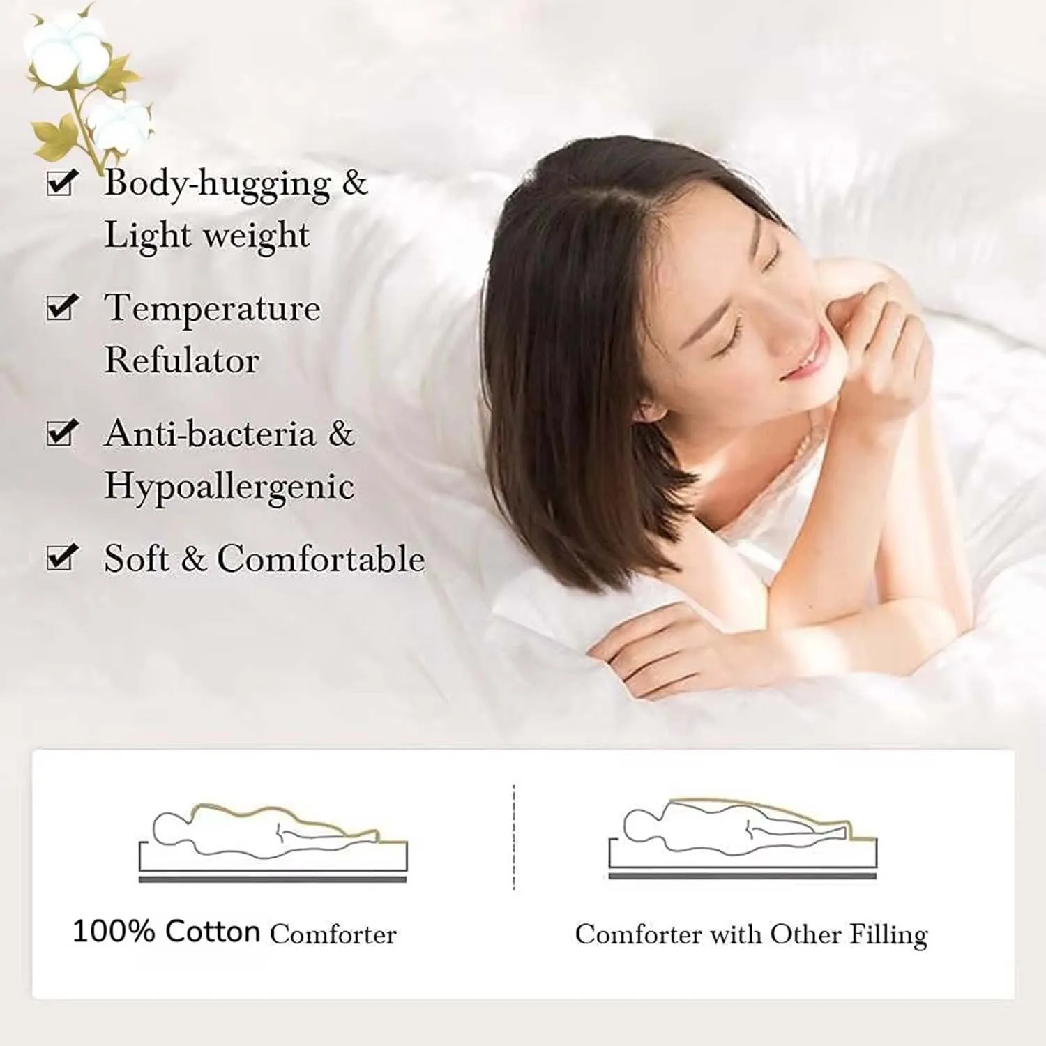 WQSPRIN الخريف لحاف من القطن رقيقة تكييف الهواء المعزي لينة تنفس مكتب قيلولة بطانية مبطن أغطية السرير والمفارش