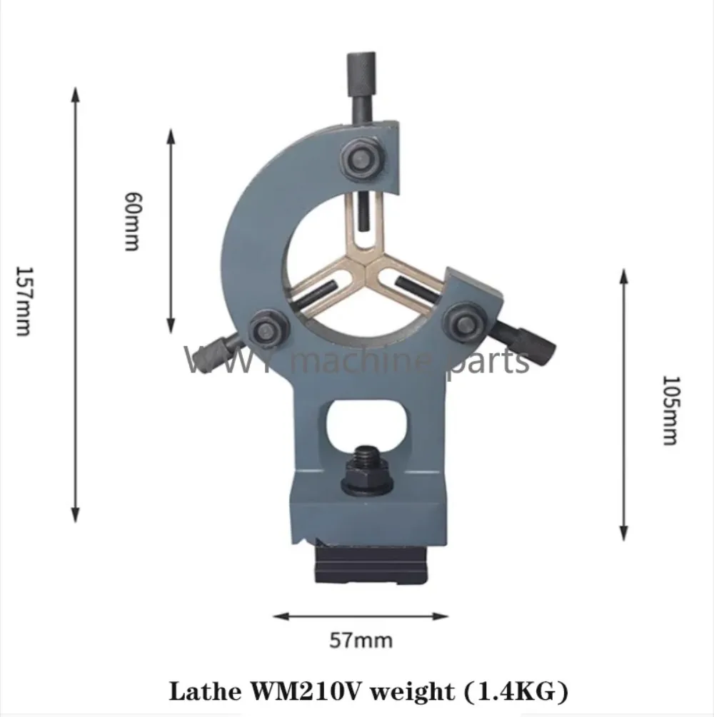 WM180V WM210V Mini Lathe Center Frame Tool Holder Household Stable Woodworking Metal Lathe Bracket Accessories Tool