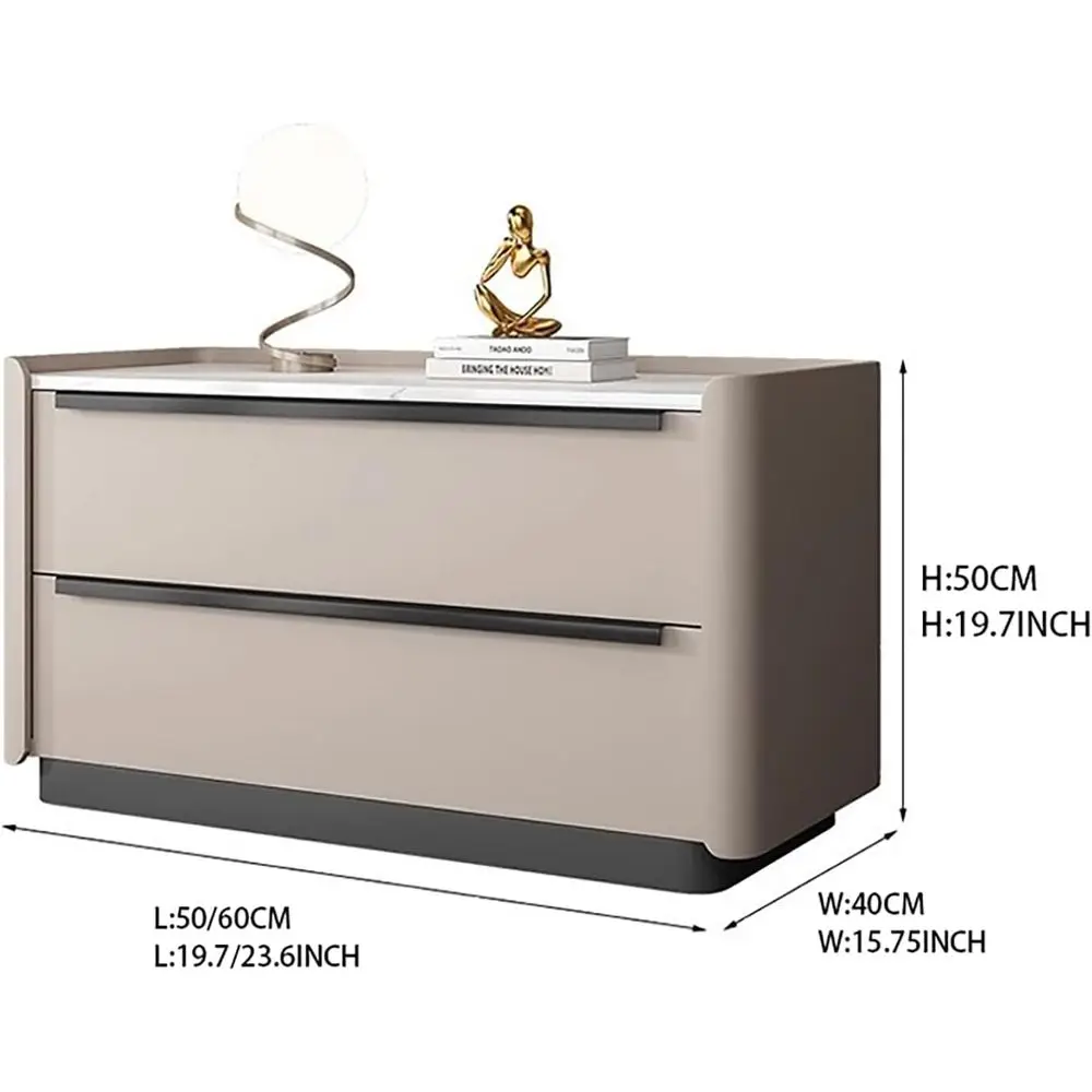 منضدة بدرجين على طراز المزرعة، تصميم منحني، ألوان متعددة، 50 لتر × 40 عرض × 50 ارتفاع سم