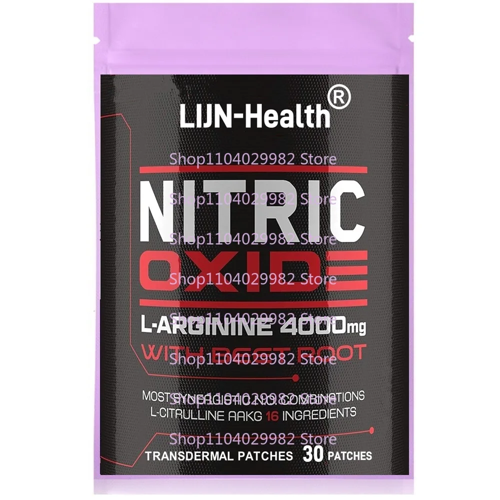 

30 Patches Nitric Oxide Complex Transdermal Patches Muscle Bulider,Blood Flow,Heart Health