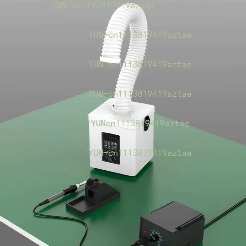 Mini Desktop Solder Fume Purifier, Dust & Odor Removal Extractor with Iron Tip Filter