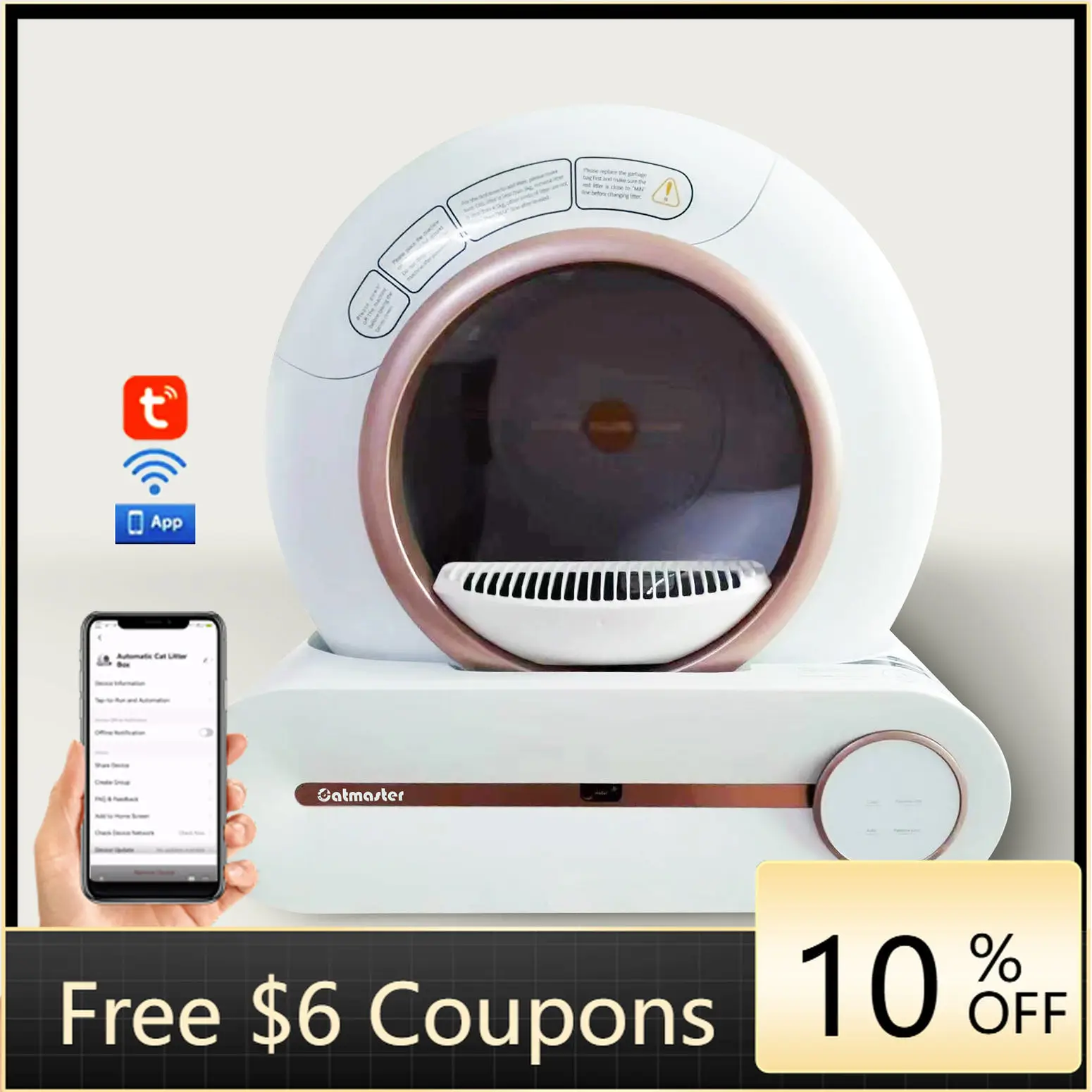 

STLF Timely Excrement Cleanup Plastic LitterS Box for Cats Helps Reduce Growth & Ensure Health Cat LitterS Box Accessory