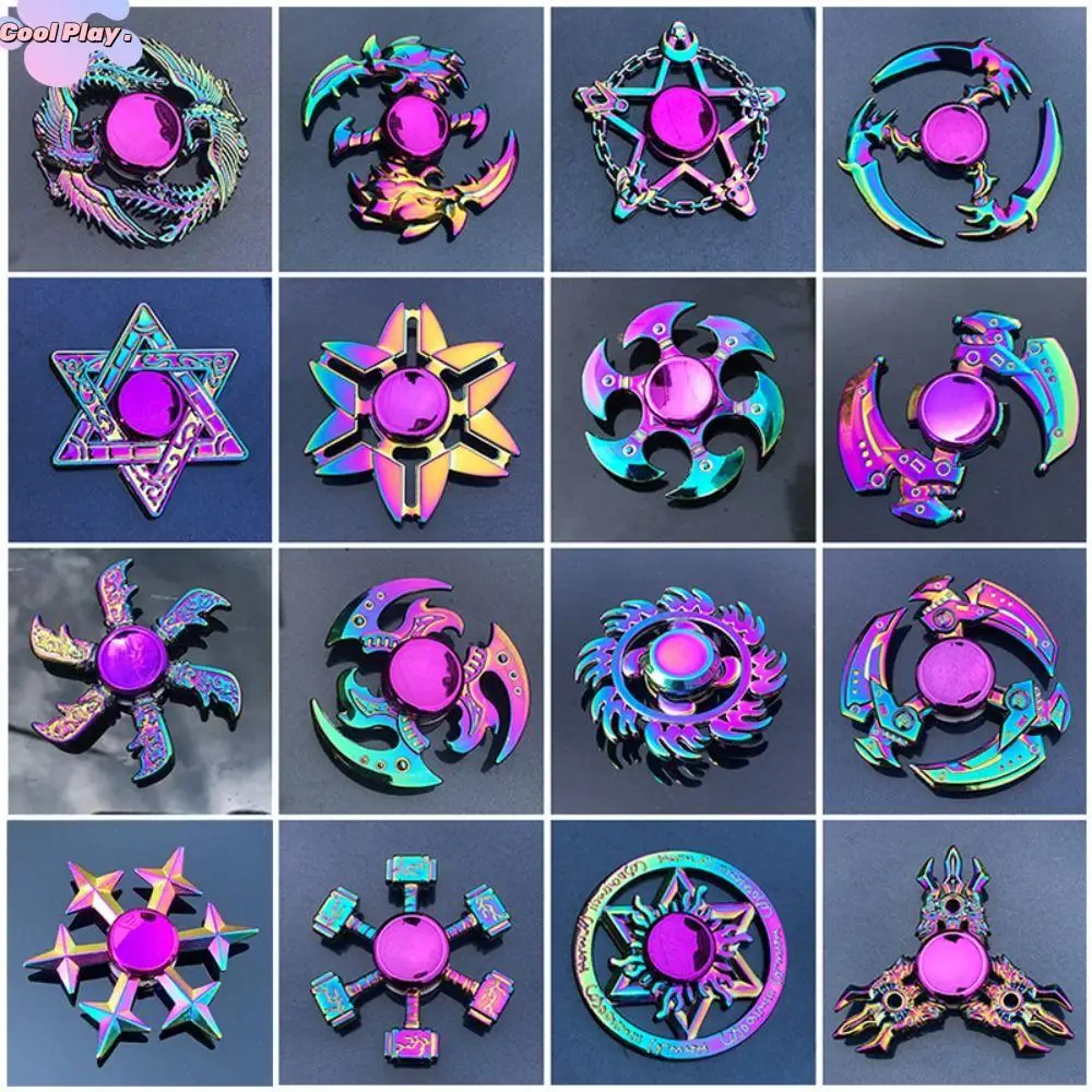 Dragon Wings Hand Spinner Low Noise Alloy Metal Rainbow Finger Spinner High Speed Anti-Anxiety Fingertip Gyro Birthday Gift