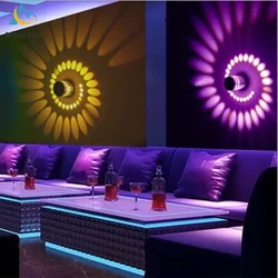 Nordic Modern Spiral Lighting LED Wall Lamp Living Room Bedroom Bedside Lamp KTV Bar Hotel Marvellous Room Decorative Wall Light