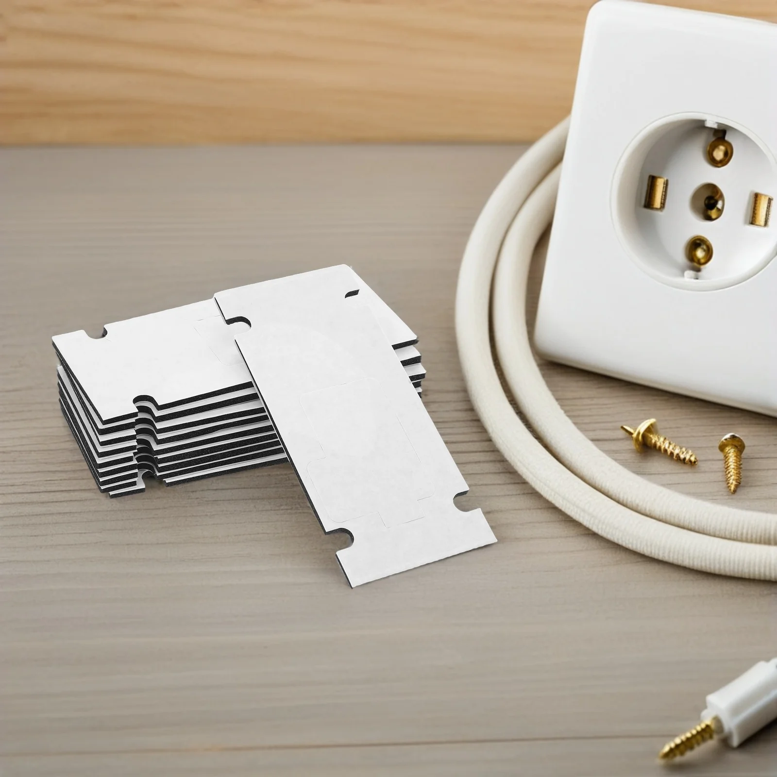 Support de sonnette auto-adhésif sans perçage, 10 pièces, pour appartements, bureaux, maisons, ruban adhésif solide, Compatible avec la vidéo