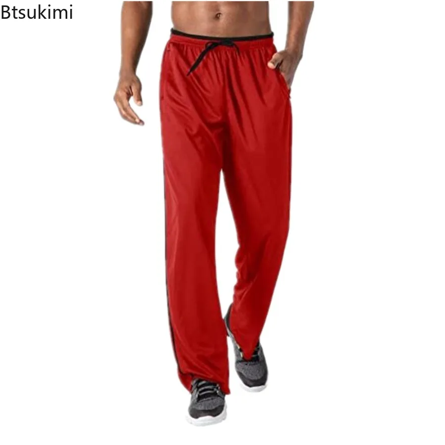 Spring New Men's Joggers Pants Baggy Breathable Drawstrinng Sweatpants Hip Hop Casual Straight Trousers Male Workout Gyms Pants